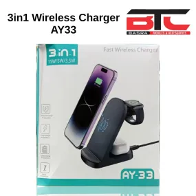 New AY-33 Arrival 15W Fast Wireless Charger 3 in 1