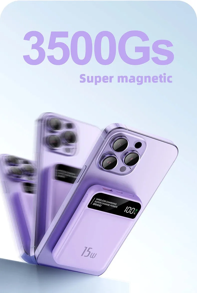 New Magsafe Magnetic Power Bank 10000mAh 15W Wireless Fast Charge PD20W Fast Charge Wholesale Gift