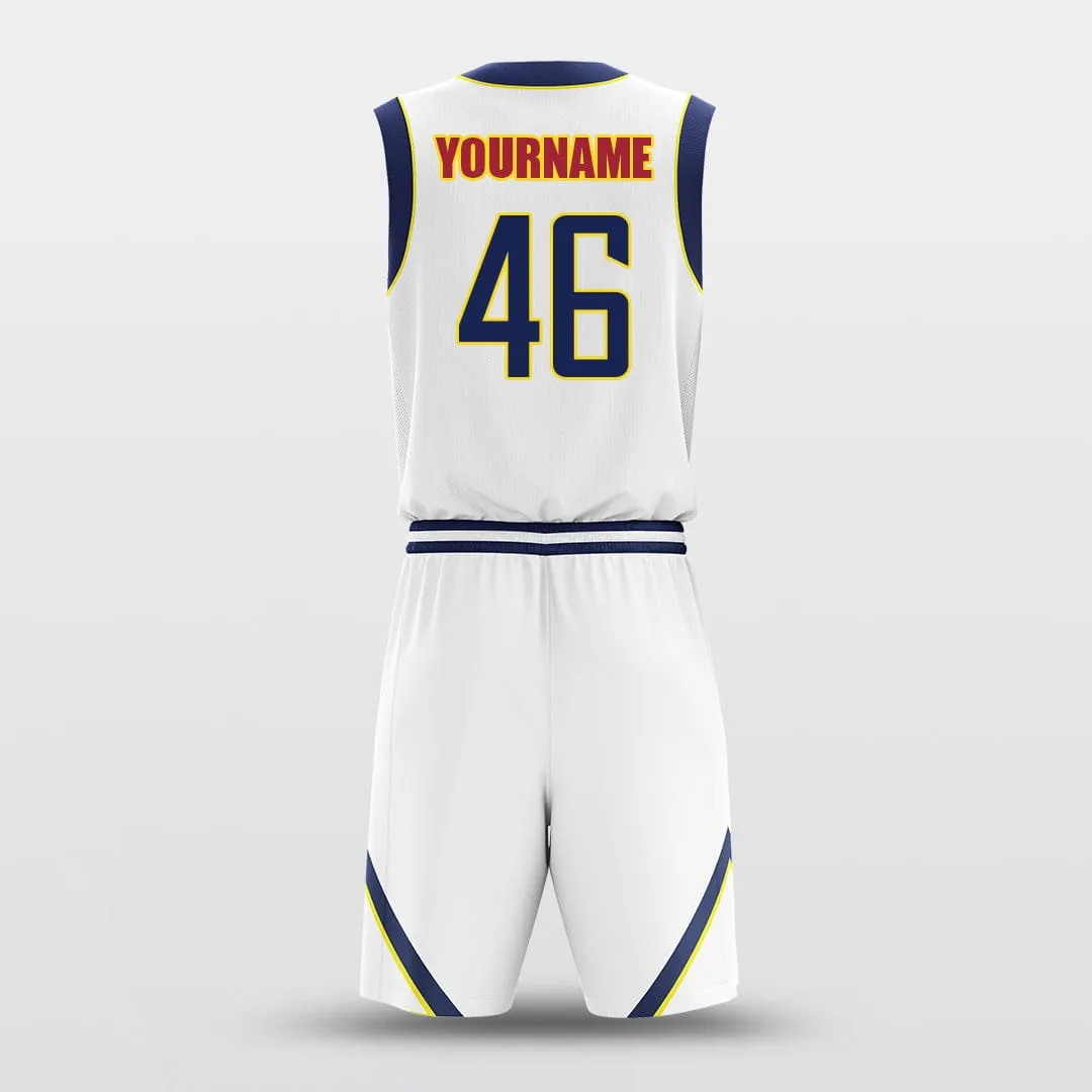 Nuggets White - Customized Basketball Jersey Design for Team