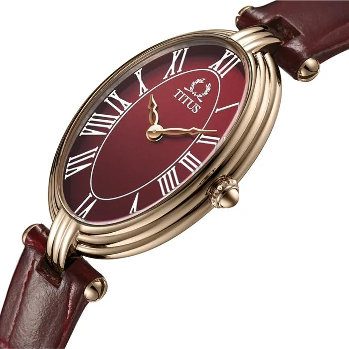 Once 2 Hands Quartz Leather Women Watch W06-03207-005