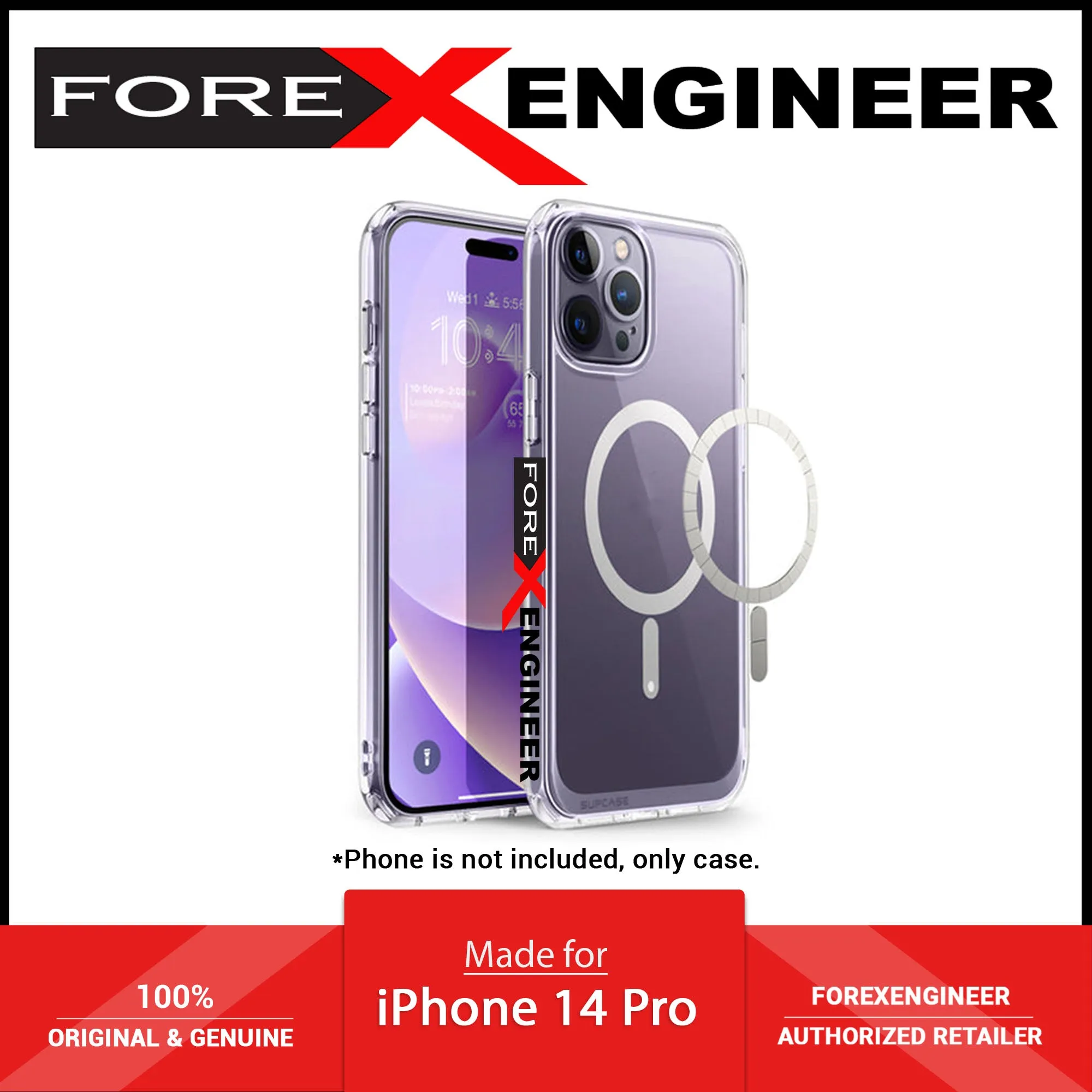 [ONLINE EXCLUSIVE] Supcase Unicorn Beetle UB MAG for iPhone 14 Pro - Slim Clear Case MagSafe Compatible - Clear (Barcode: 843439120723 )