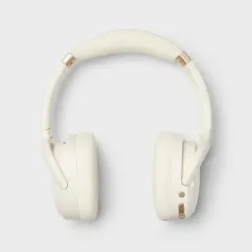 Open Box - Active Noise Canceling Bluetooth Wireless Over Ear Headphones - heyday White