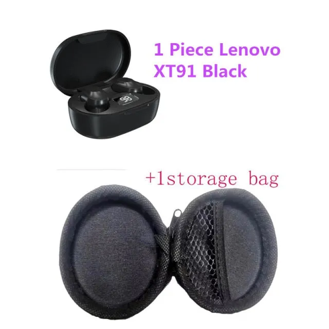 Original Lenovo XT91 TWS Earphone Wireless Bluetooth Headphones with Control Gaming Headset Stereo bass With Mic Noise Reduction