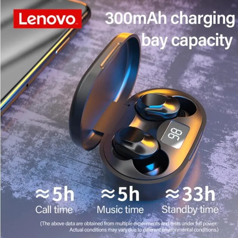 Original Lenovo XT91 TWS Earphone Wireless Bluetooth Headphones with Control Gaming Headset Stereo bass With Mic Noise Reduction