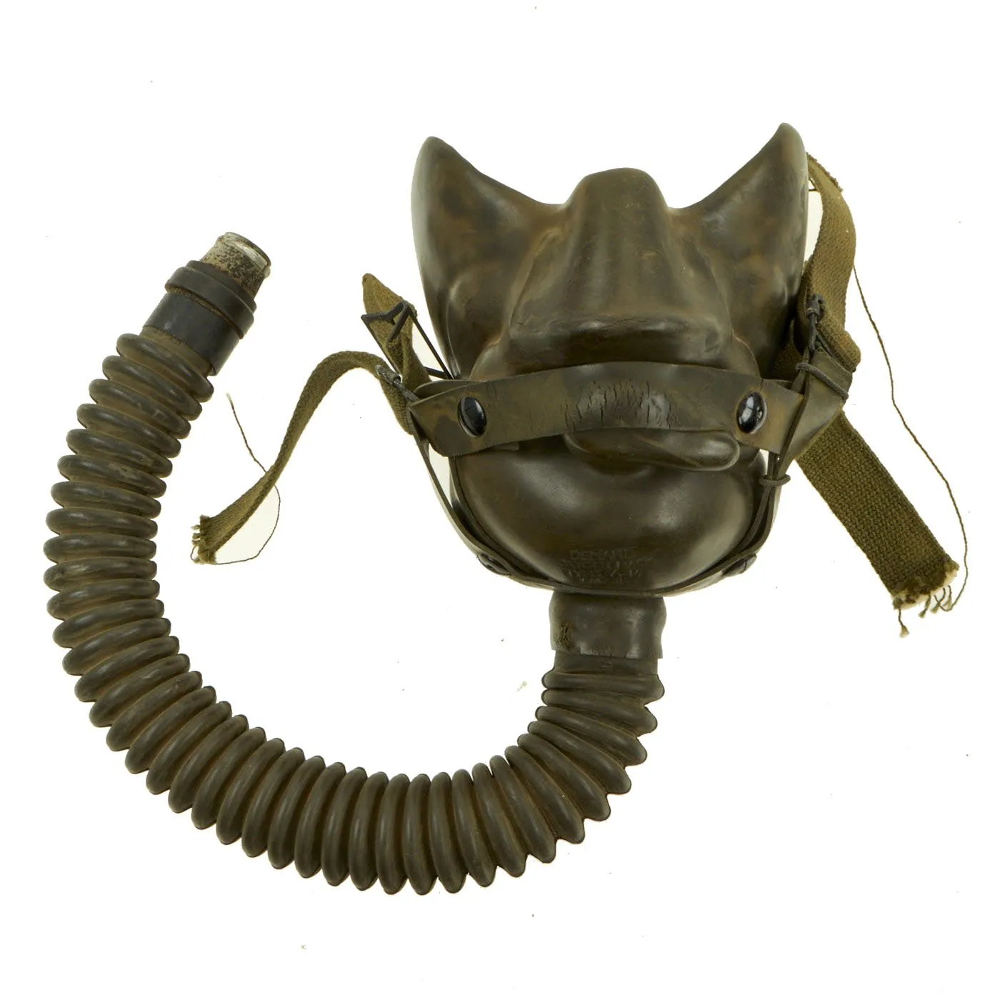 Original U.S. WWII Army Air Forces Aviator Flight Helmet Set - AN6530 Goggles, A-14 Mask, AN-H-15 Helmet with Headphones