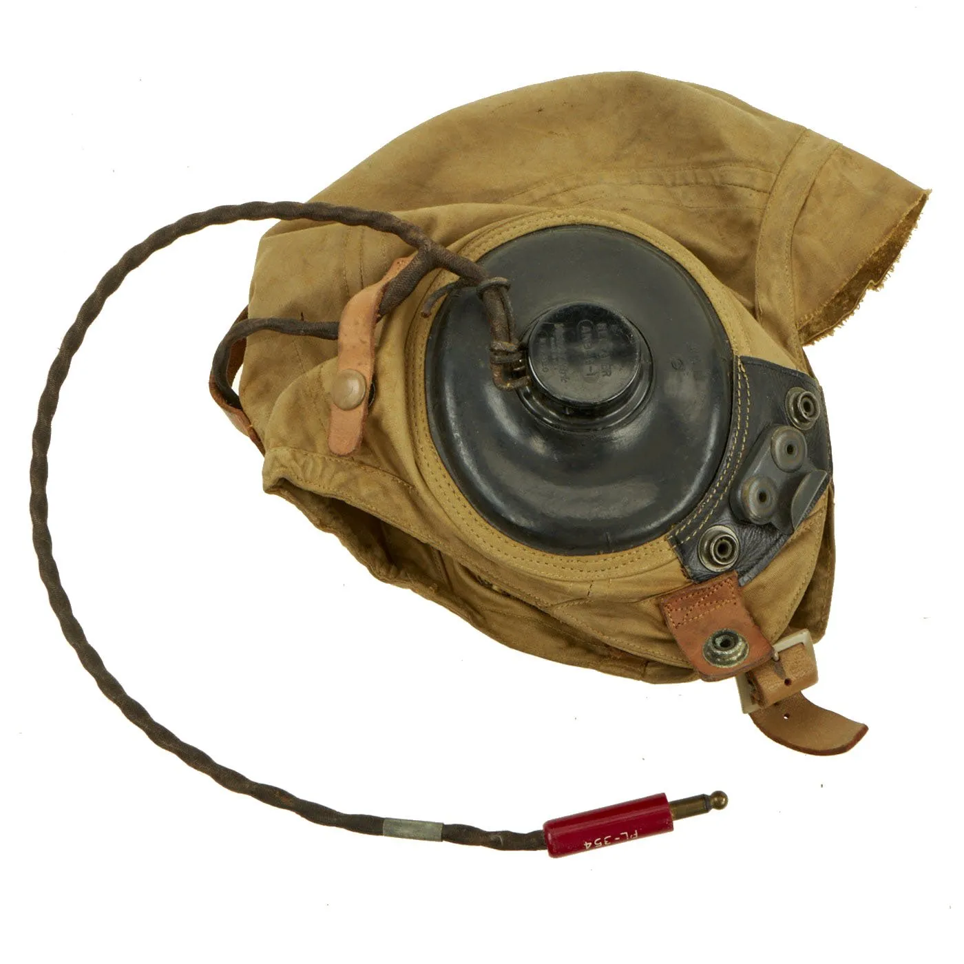 Original U.S. WWII Army Air Forces Aviator Flight Helmet Set - AN6530 Goggles, A-14 Mask, AN-H-15 Helmet with Headphones