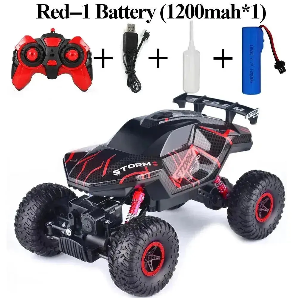 Paisible 4WD Rock Crawler Mist Spray RC Car Smoke Exhaust Remote Control Toys For Boys Machine On Radio Control 4x4 Drive