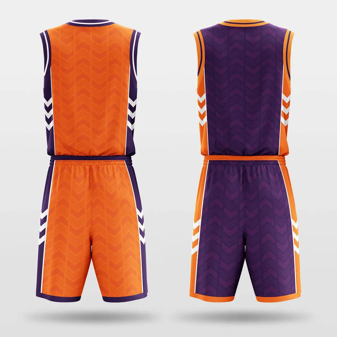 Parallel Symbol - Custom Reversible Basketball Jersey Set Sublimated BK260104S