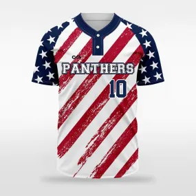 Patriot II - Customized Men's Sublimated 2-Button Baseball Jersey