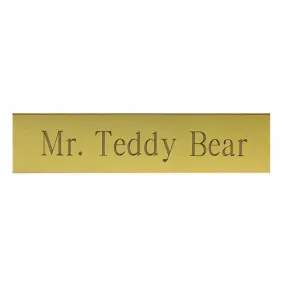 Personalized Engraved Brass Plate 2" X 8"