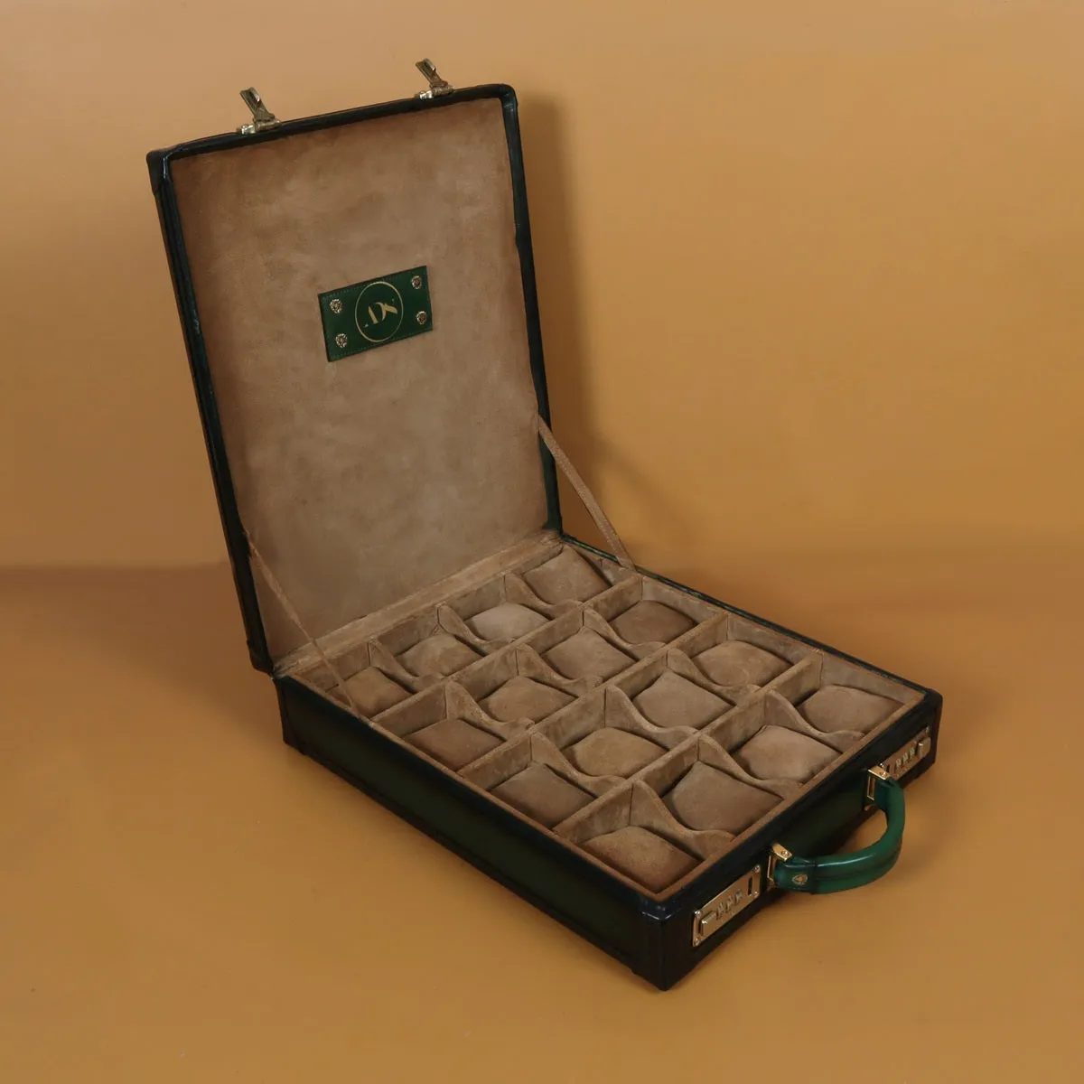 Personalized Green Watch Carry Case