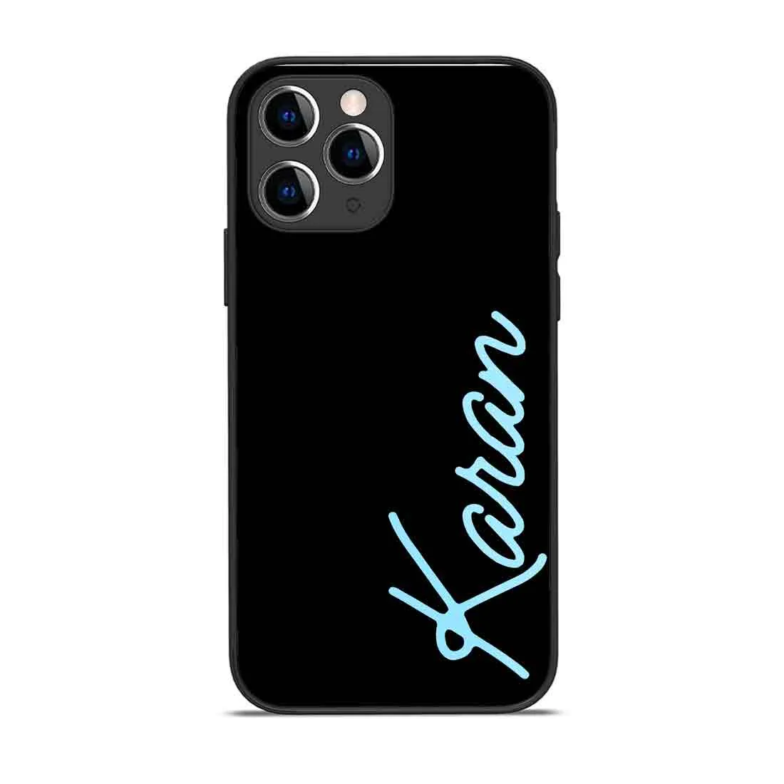 Personalized Mobile Cover iPhone 11 Pro Back Cover with Name Mobile Cover  -  Neon