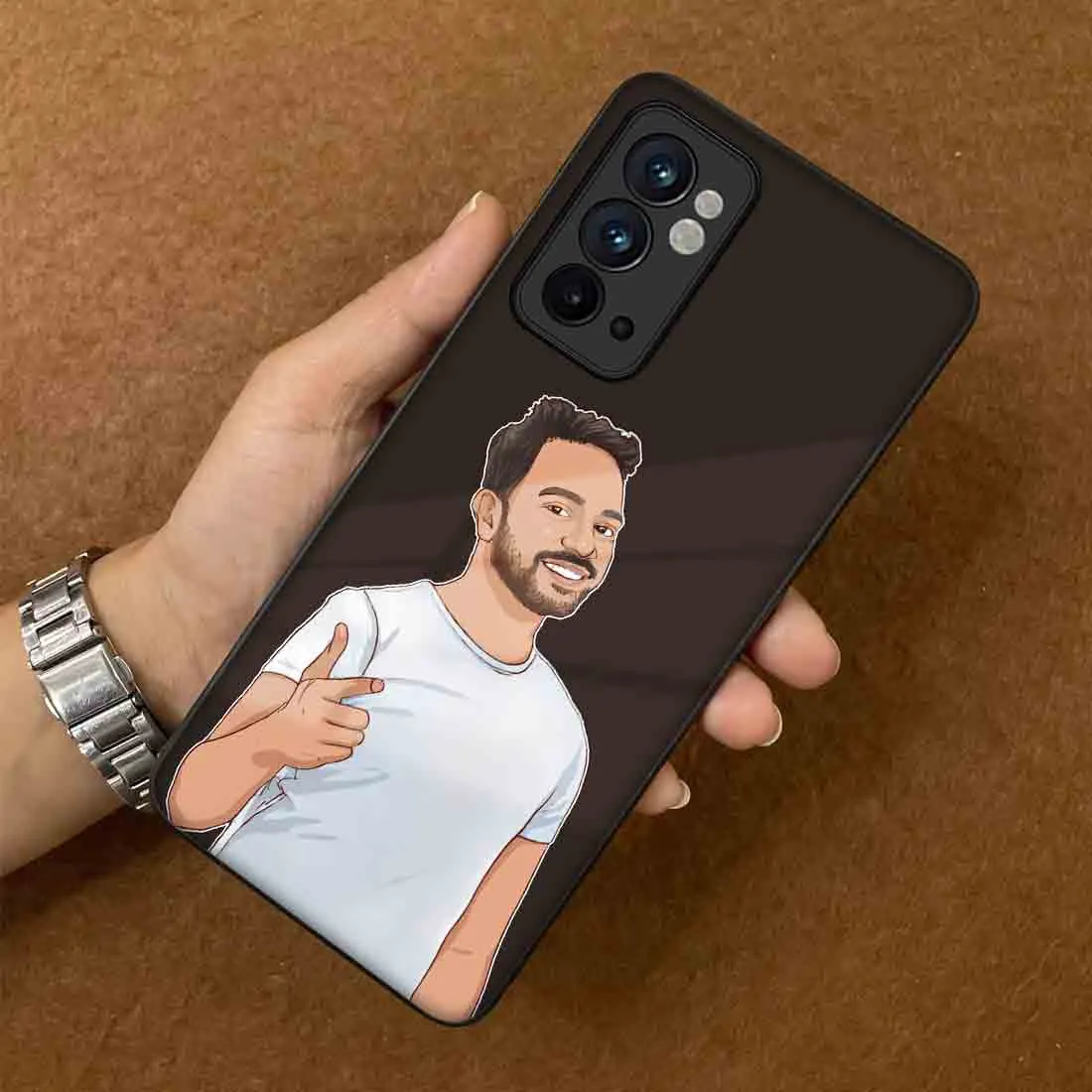 Personalized Oneplus 9RT Back Case with Photo Designer Back Case - Cartoonify From Photo