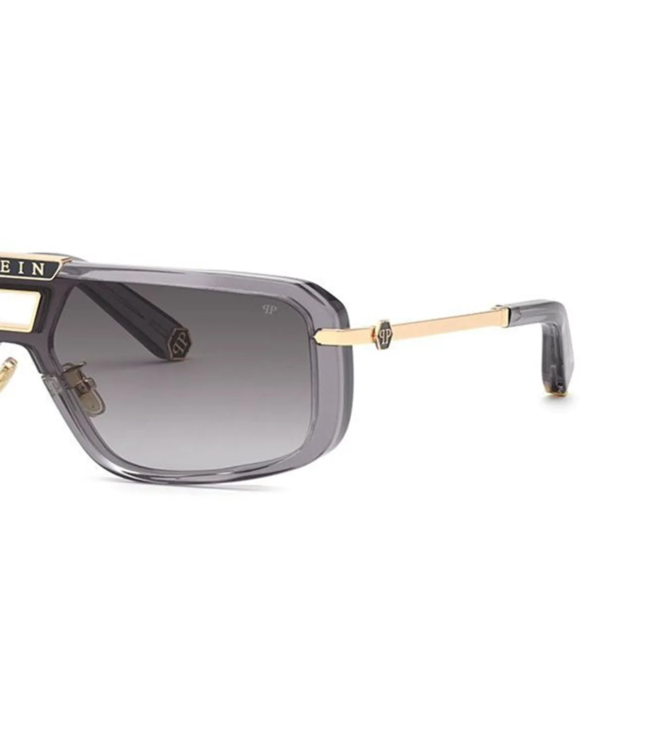 Philipp Plein Unisex Grey Square Sunglass