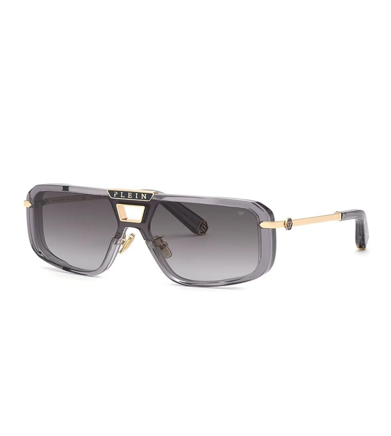 Philipp Plein Unisex Grey Square Sunglass