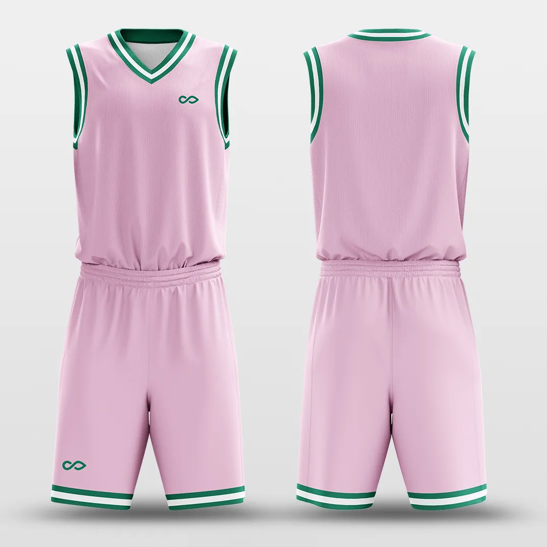 Pink Green - Custom Basketball Jersey Design for Team