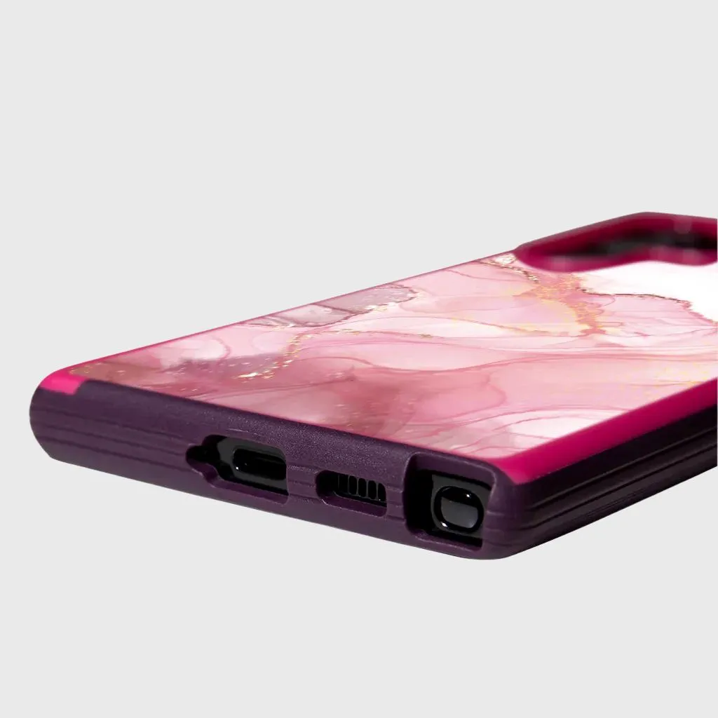 Pink Samsung Galaxy S22 Ultra Marble Case