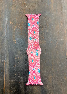 Pink/teal Apple Watch Band