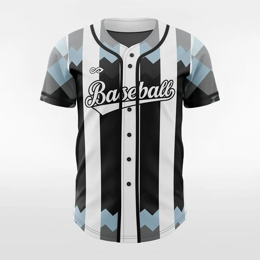 Pixel Grotto - Customized Men's Sublimated Button Down Baseball Jersey