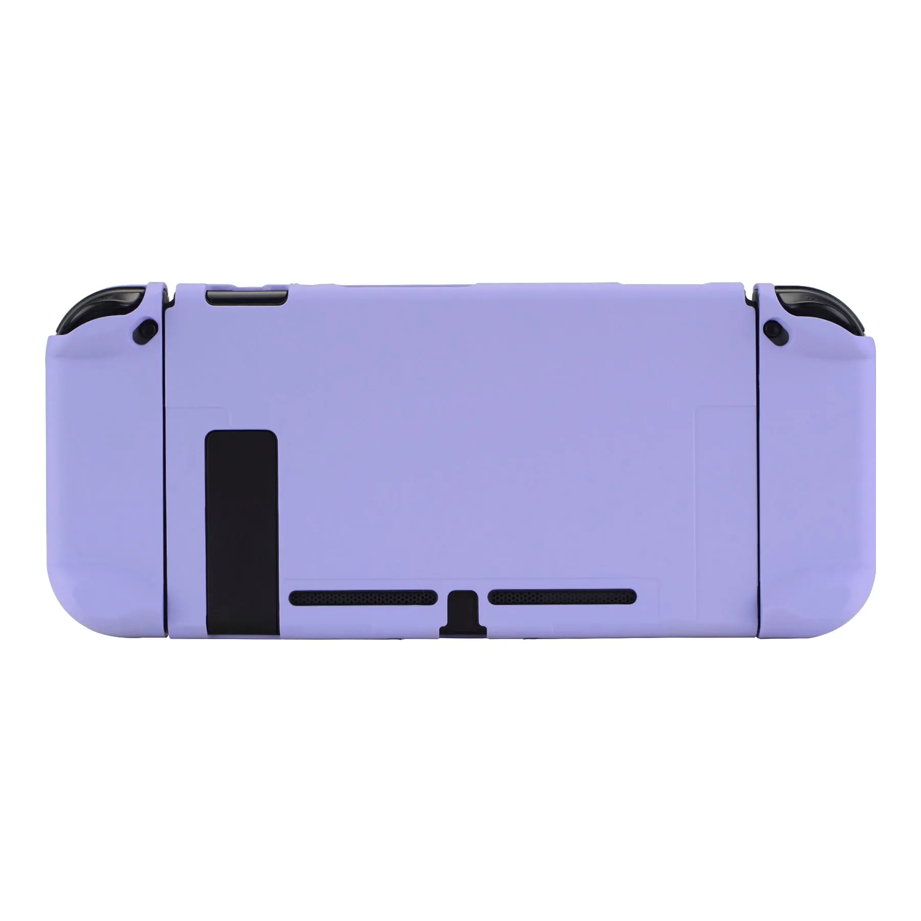 PlayVital Light Violet Back Cover for NS Switch Console, NS Joycon Handheld Controller Separable Protector Hard Shell, Customized Dockable Protective Case for NS Switch - NTP341