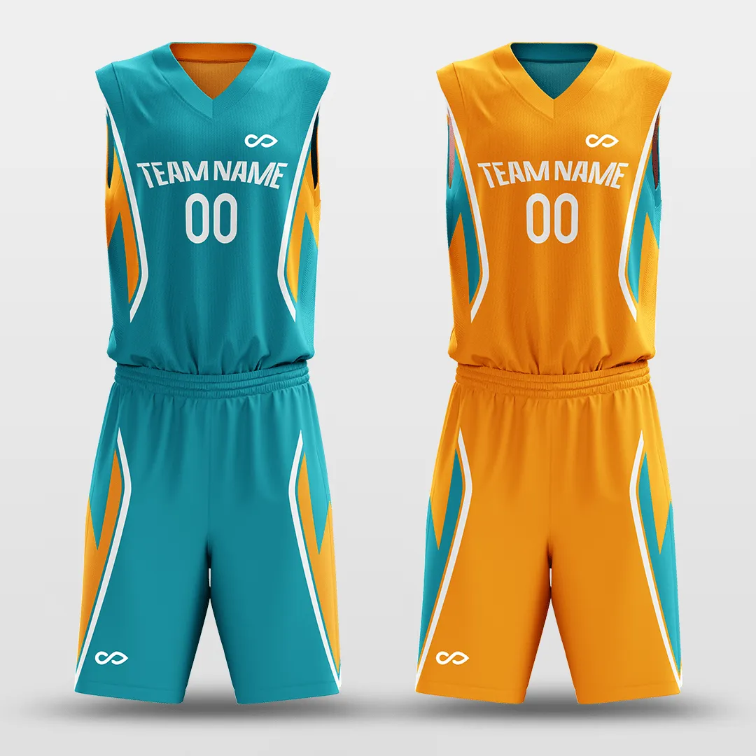 Plume - Customized Reversible Sublimated Basketball Set