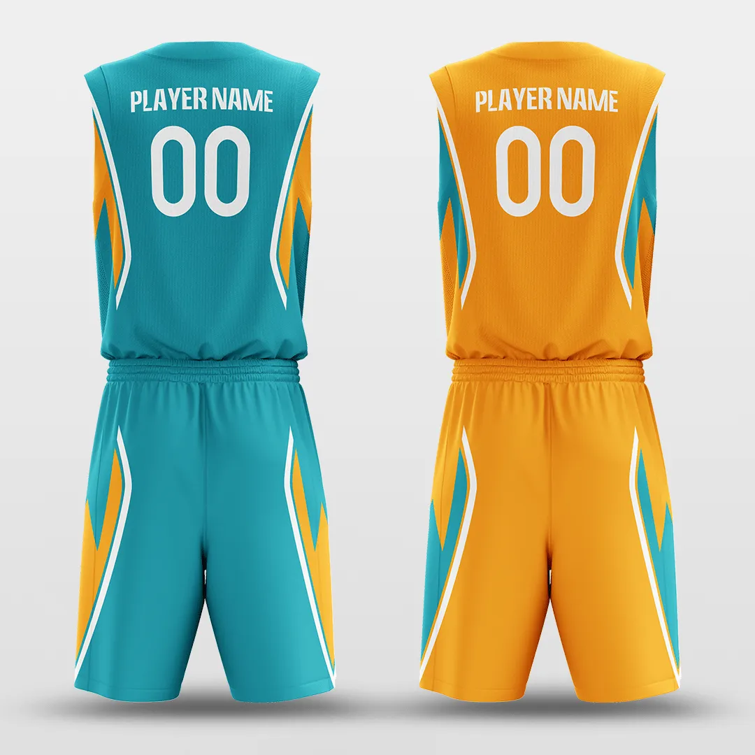 Plume - Customized Reversible Sublimated Basketball Set