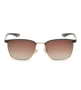 Police Men's Brown Aviator Sunglasses