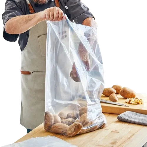 Poly Food Bag Clear 12" x 8" x 30" 2 Mil - 250/Case