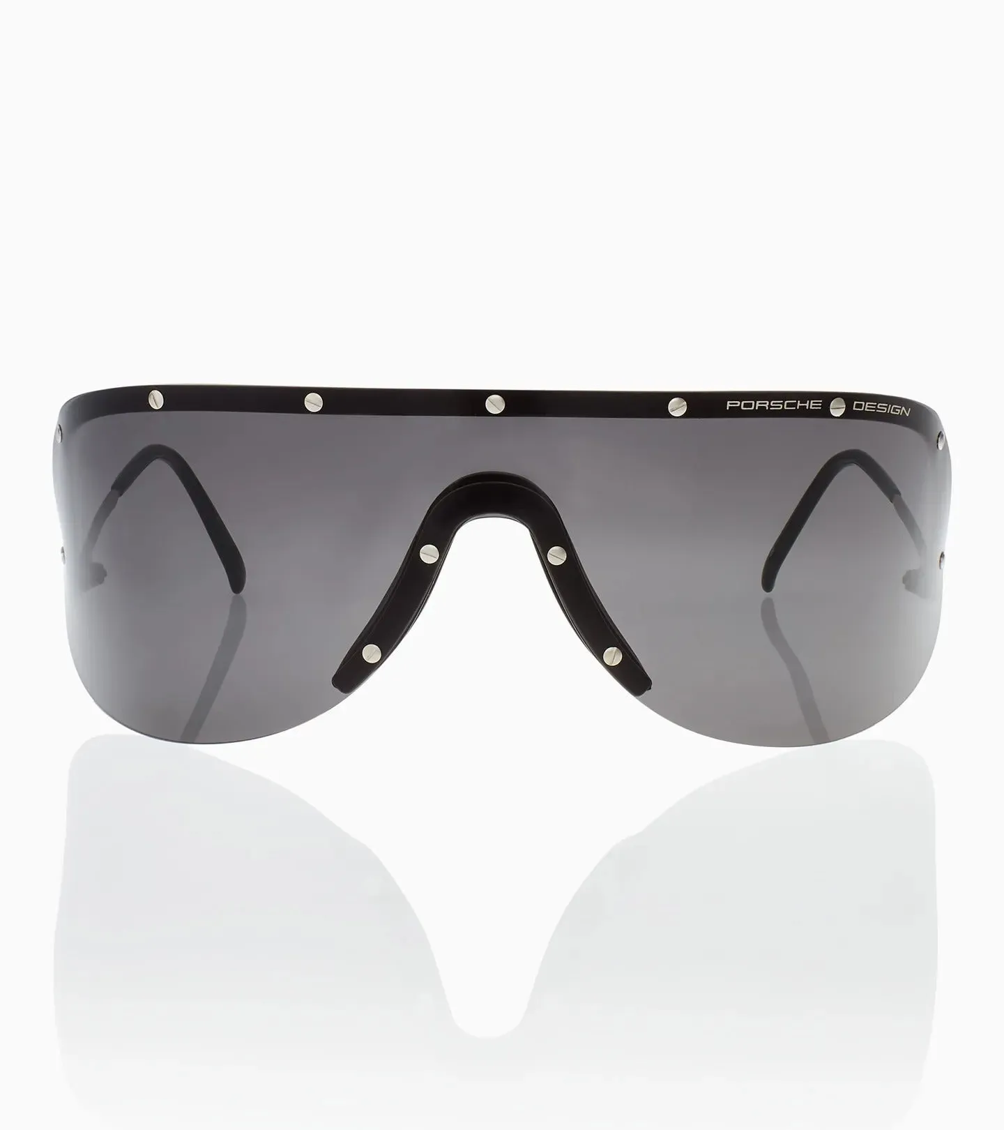 Porsche Design Men's Grey/Blue Oversized Sunglasses