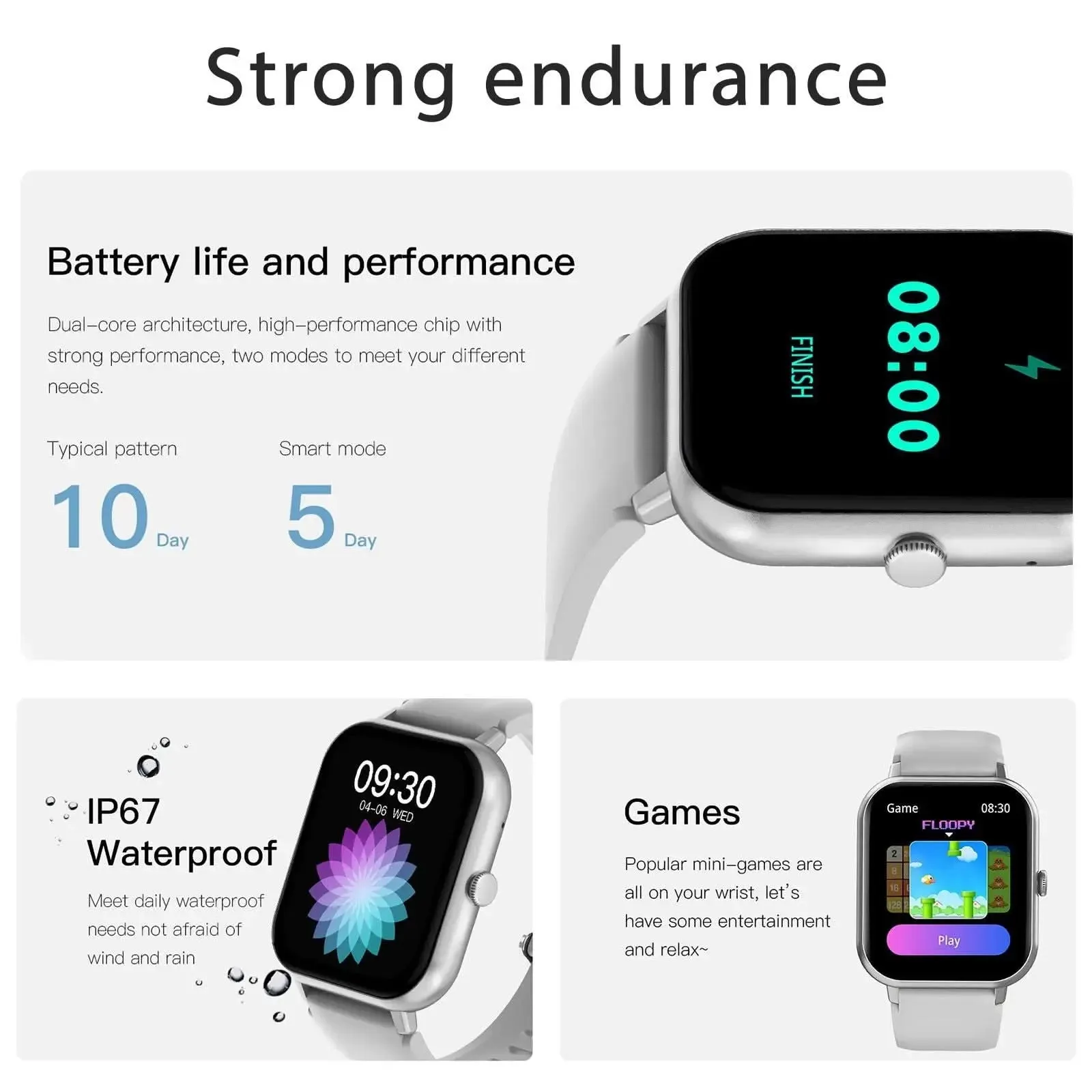 Premium 1.83" Health & Fitness Smartwatch with Waterproof Design and Comprehensive Tracking