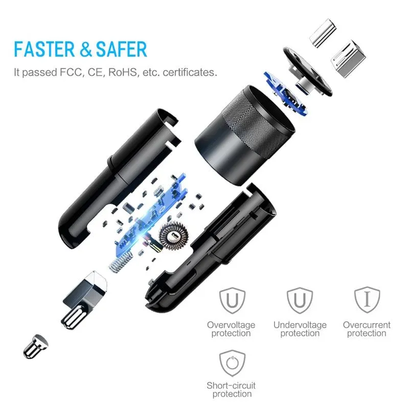 Premium QC3.0 PD Fast Car Charger for iPhone 11/ Pro/ Pro Max/ X/ XS Max/ XR/ 8 Plus Chargers Car - pack of 2