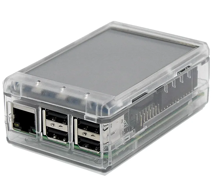 Protective Clear Case for Raspberry Pi 2, 3, 3B  and 3.2" LCD