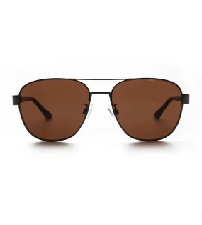 Puma Men's Brown Aviator Sunglasses