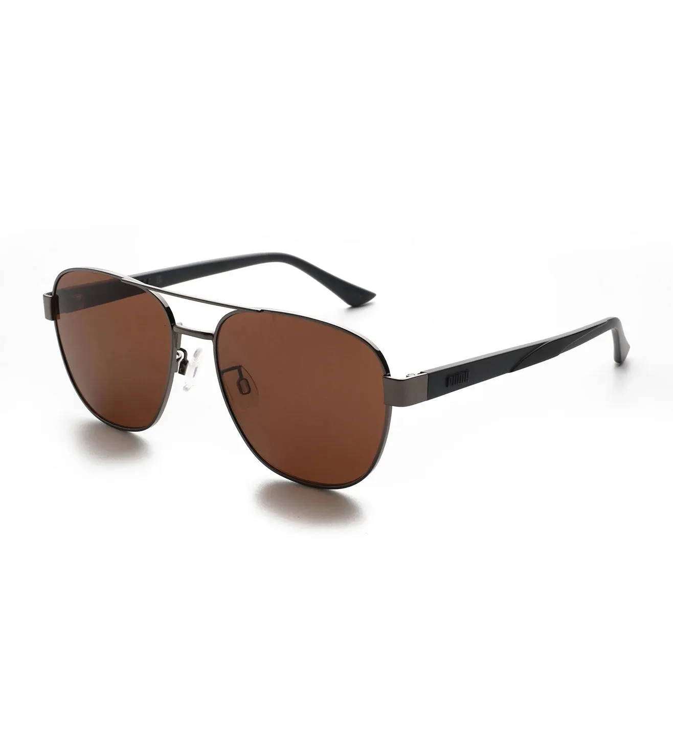 Puma Men's Brown Aviator Sunglasses