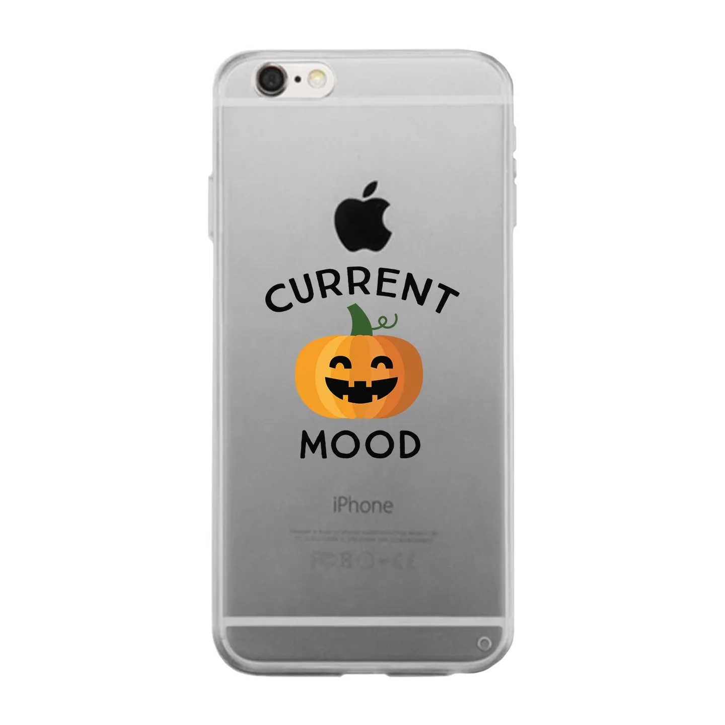 Pumpkin Current Mood Clear Phone Case