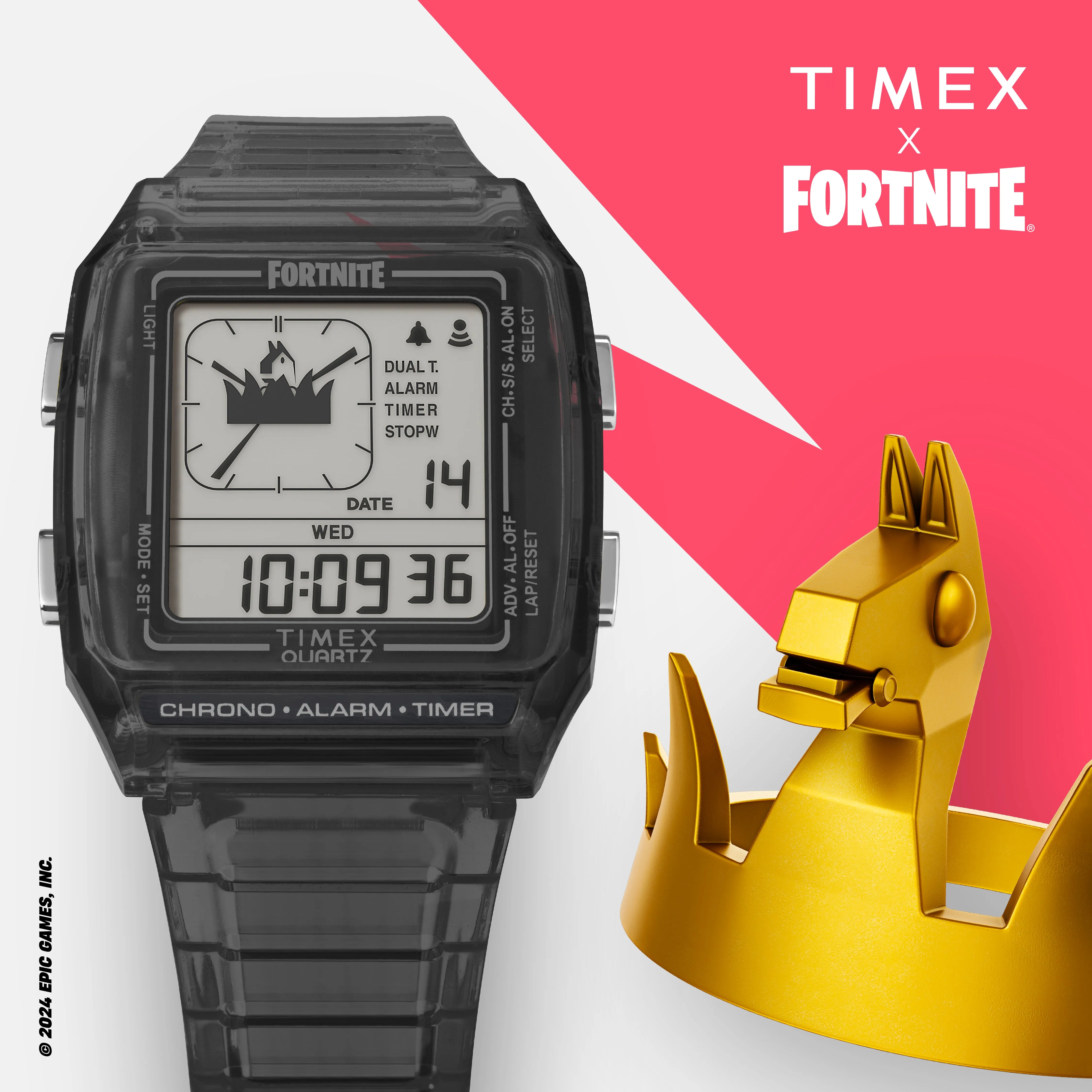 Q Timex LCA x Fortnite® 35mm Resin Strap Watch