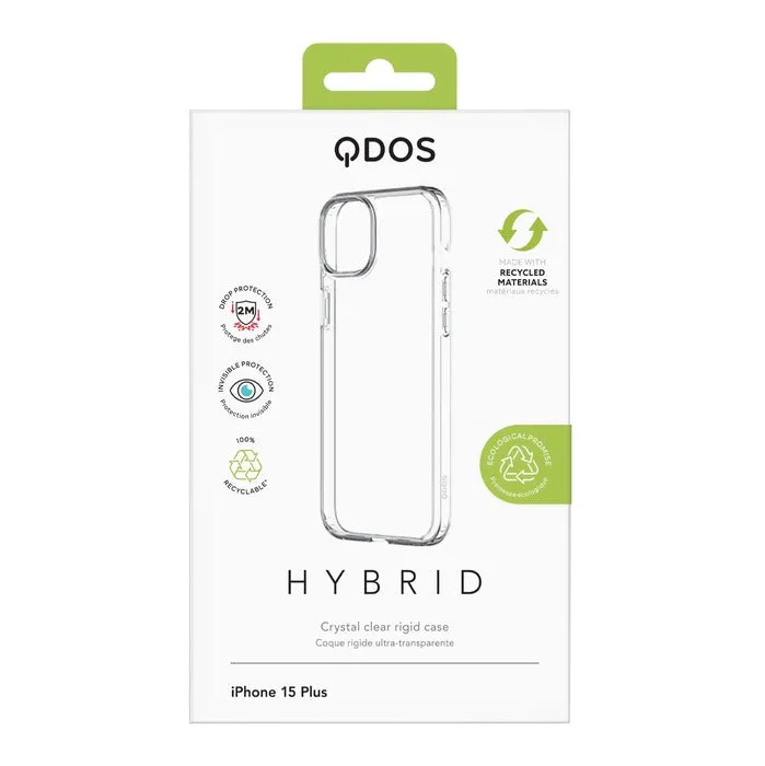 QDOS Hybrid Case for iPhone 15 Series - Clear