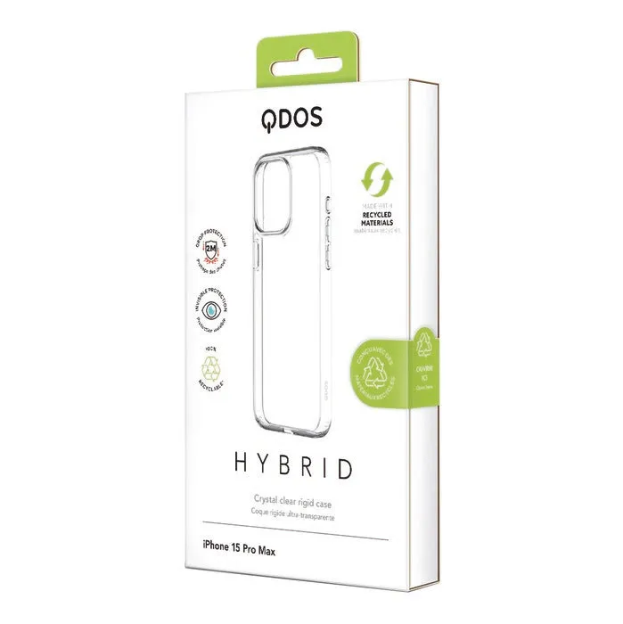 QDOS Hybrid Case for iPhone 15 Series - Clear