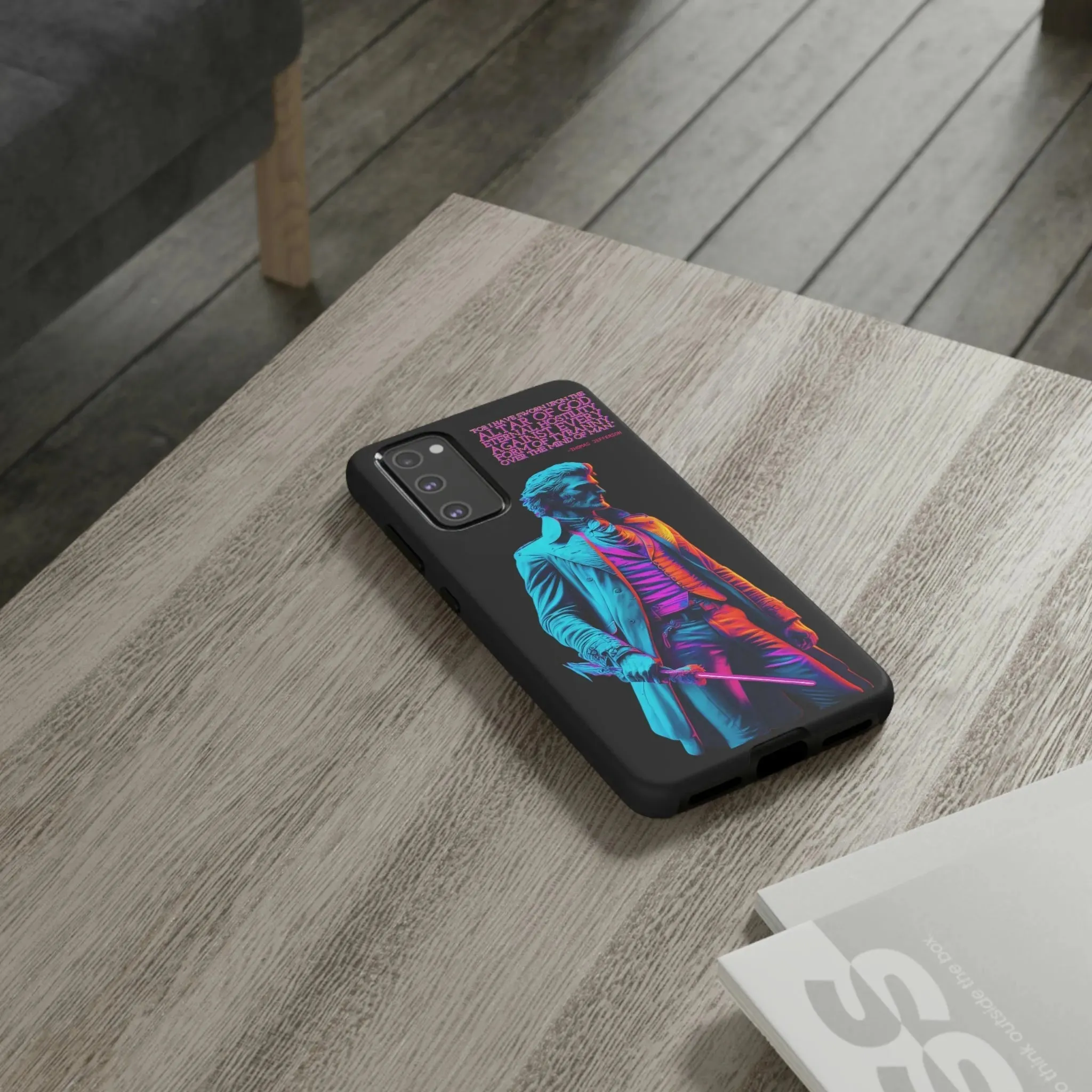 "Altar of God" Thomas Jefferson 80's Themed Phone Case