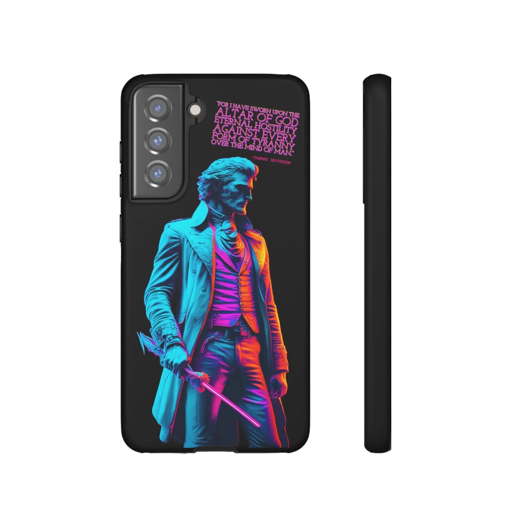 "Altar of God" Thomas Jefferson 80's Themed Phone Case