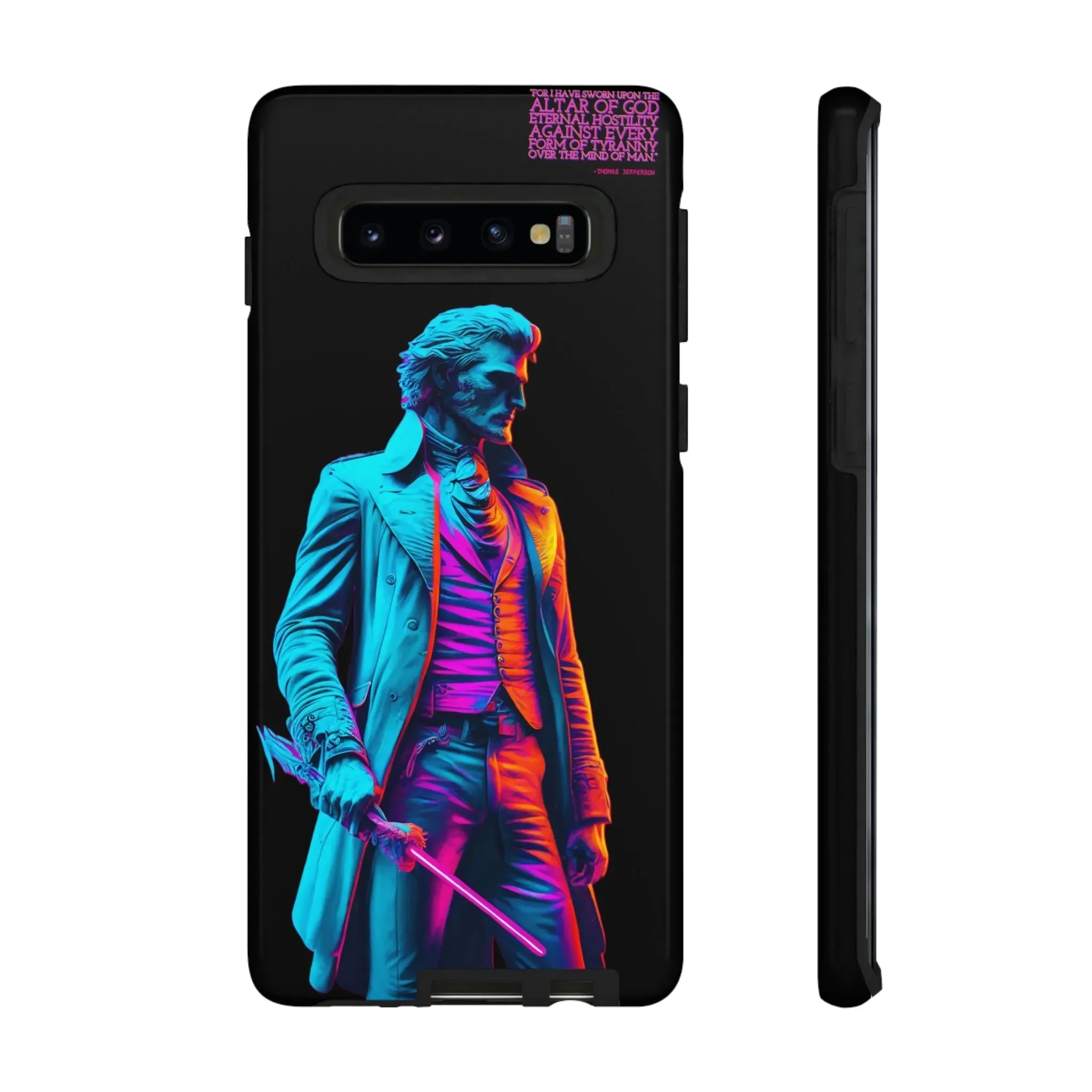 "Altar of God" Thomas Jefferson 80's Themed Phone Case