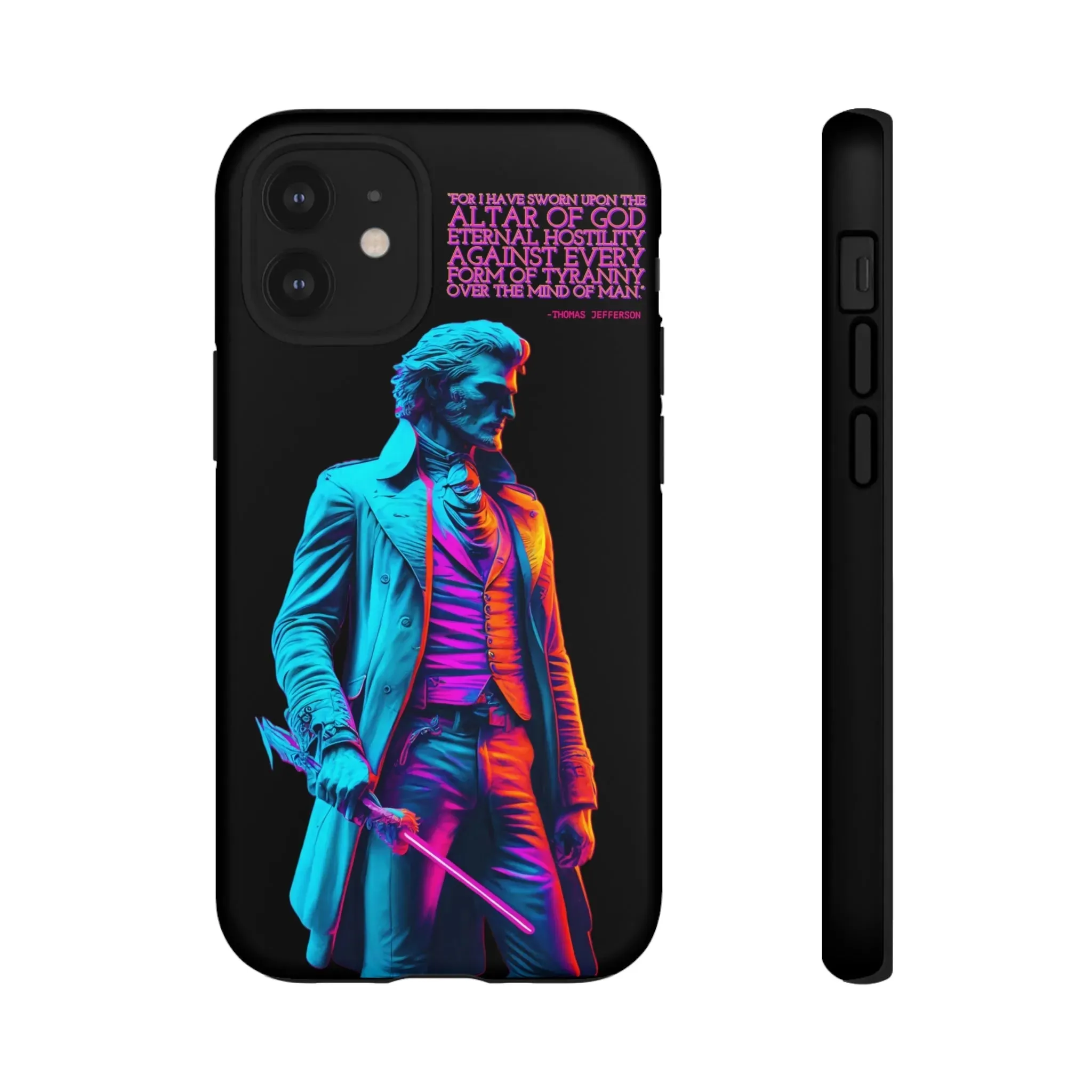 "Altar of God" Thomas Jefferson 80's Themed Phone Case