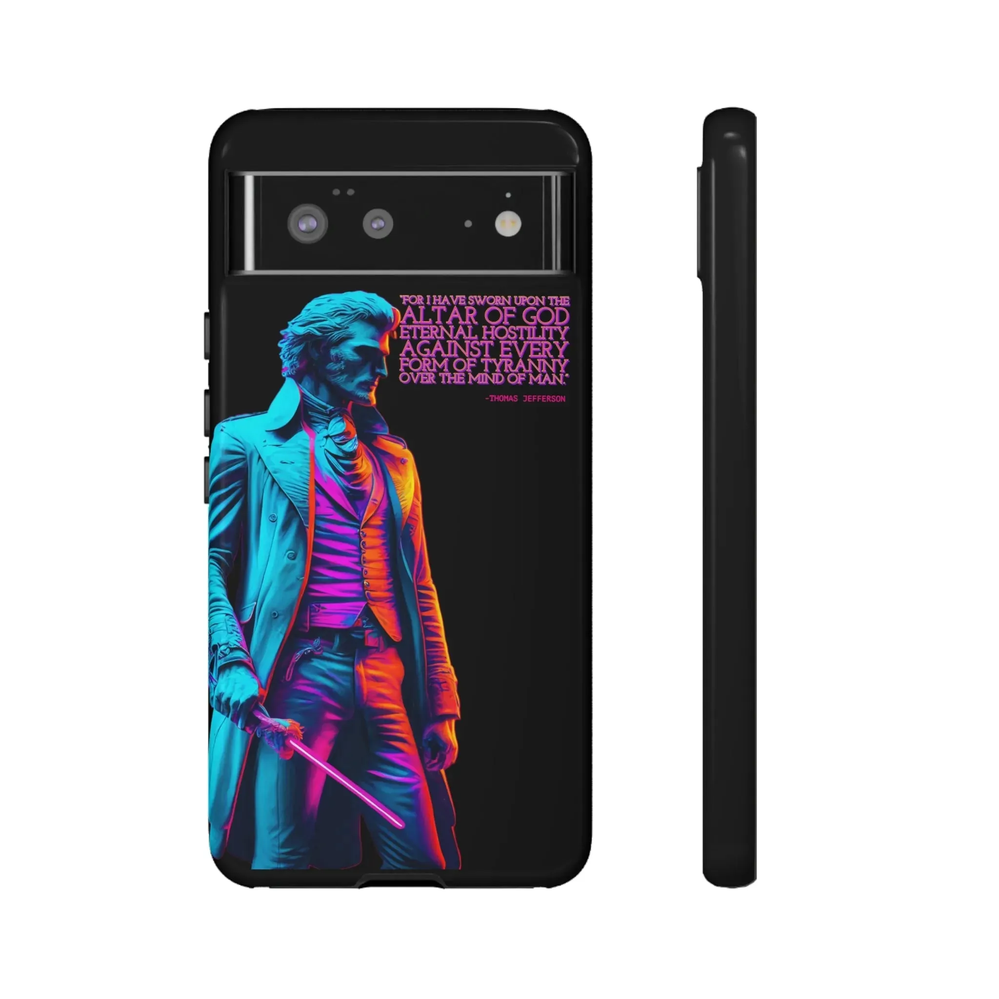 "Altar of God" Thomas Jefferson 80's Themed Phone Case