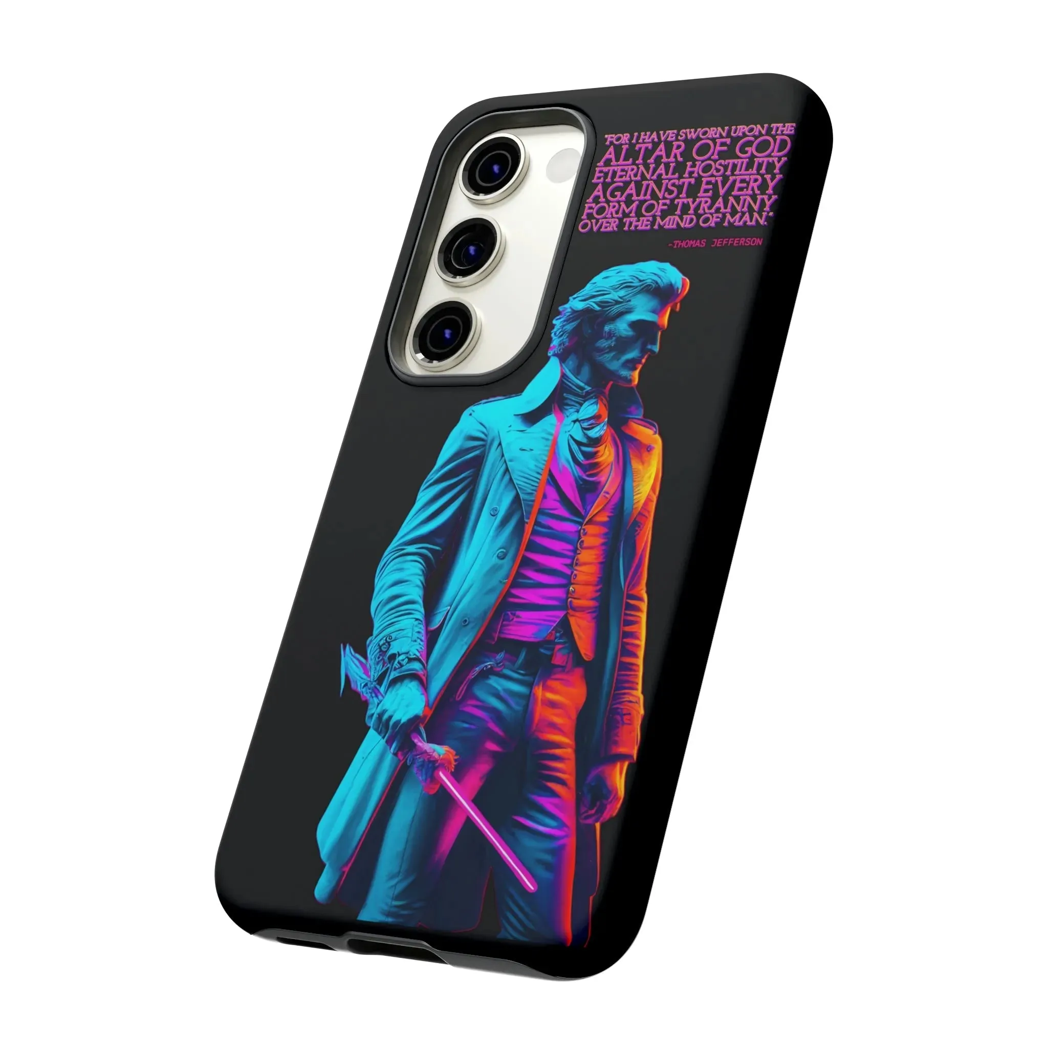 "Altar of God" Thomas Jefferson 80's Themed Phone Case