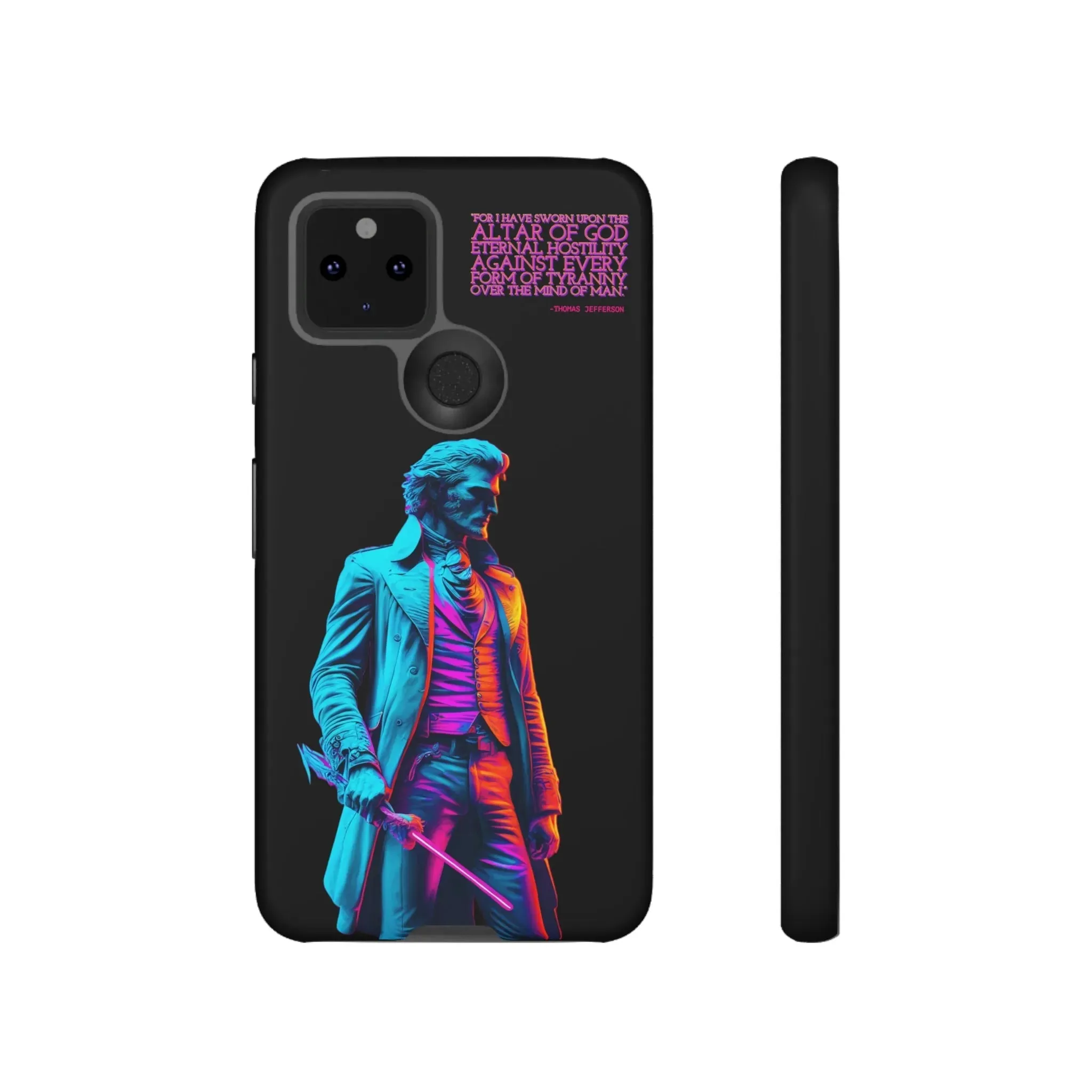 "Altar of God" Thomas Jefferson 80's Themed Phone Case