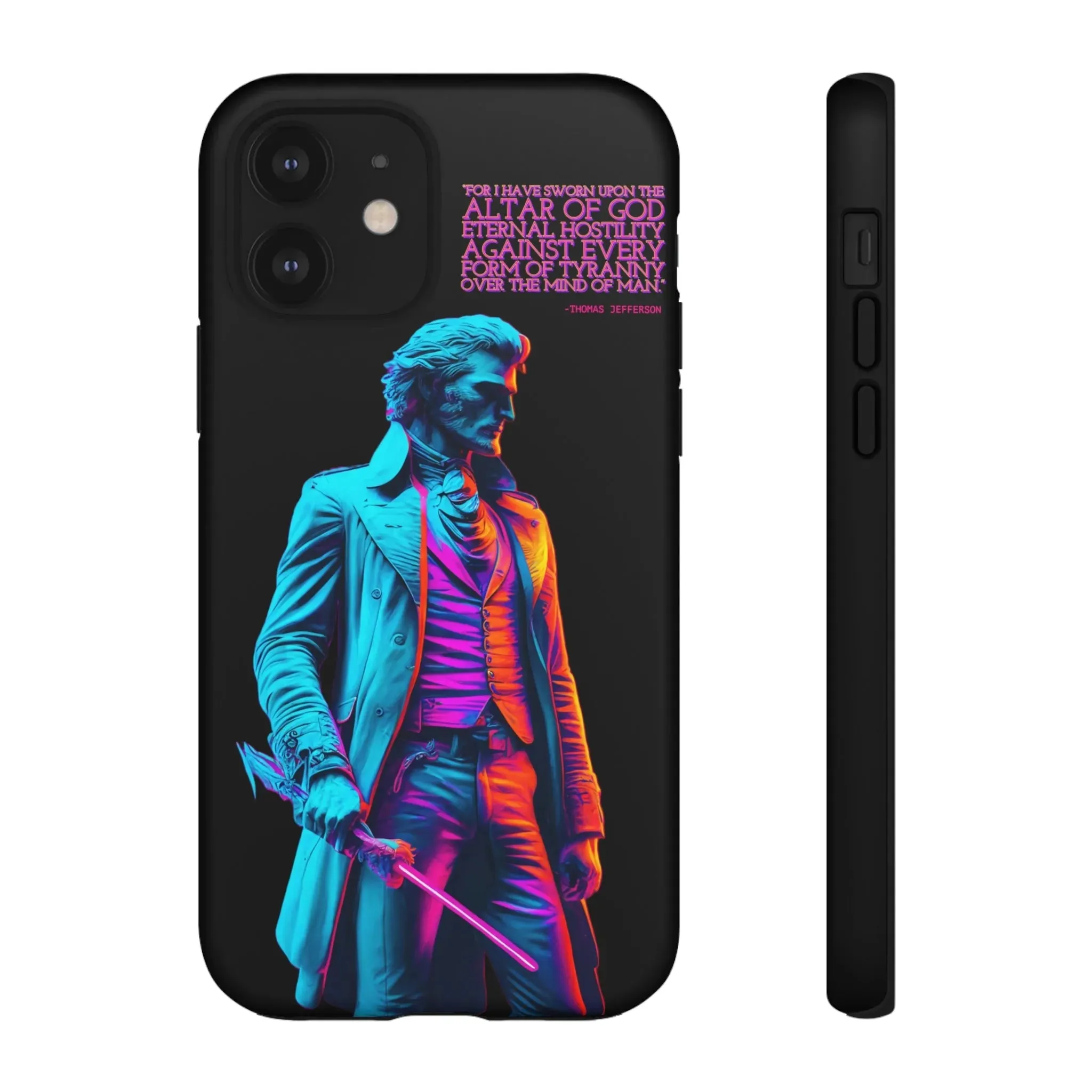 "Altar of God" Thomas Jefferson 80's Themed Phone Case