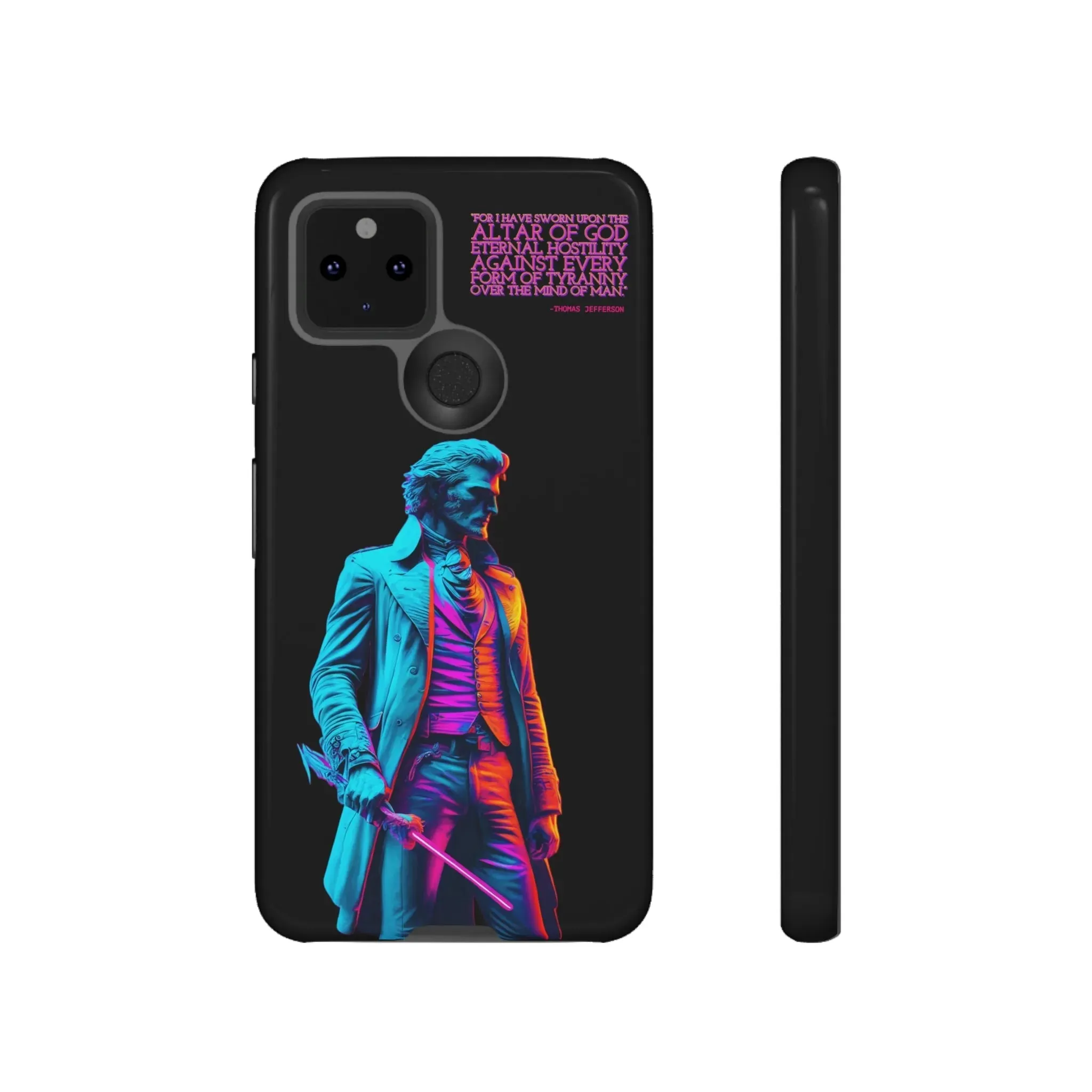 "Altar of God" Thomas Jefferson 80's Themed Phone Case