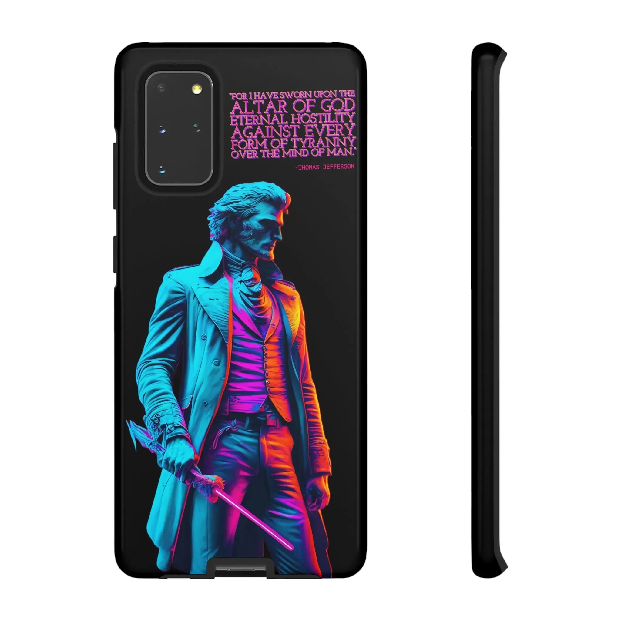 "Altar of God" Thomas Jefferson 80's Themed Phone Case