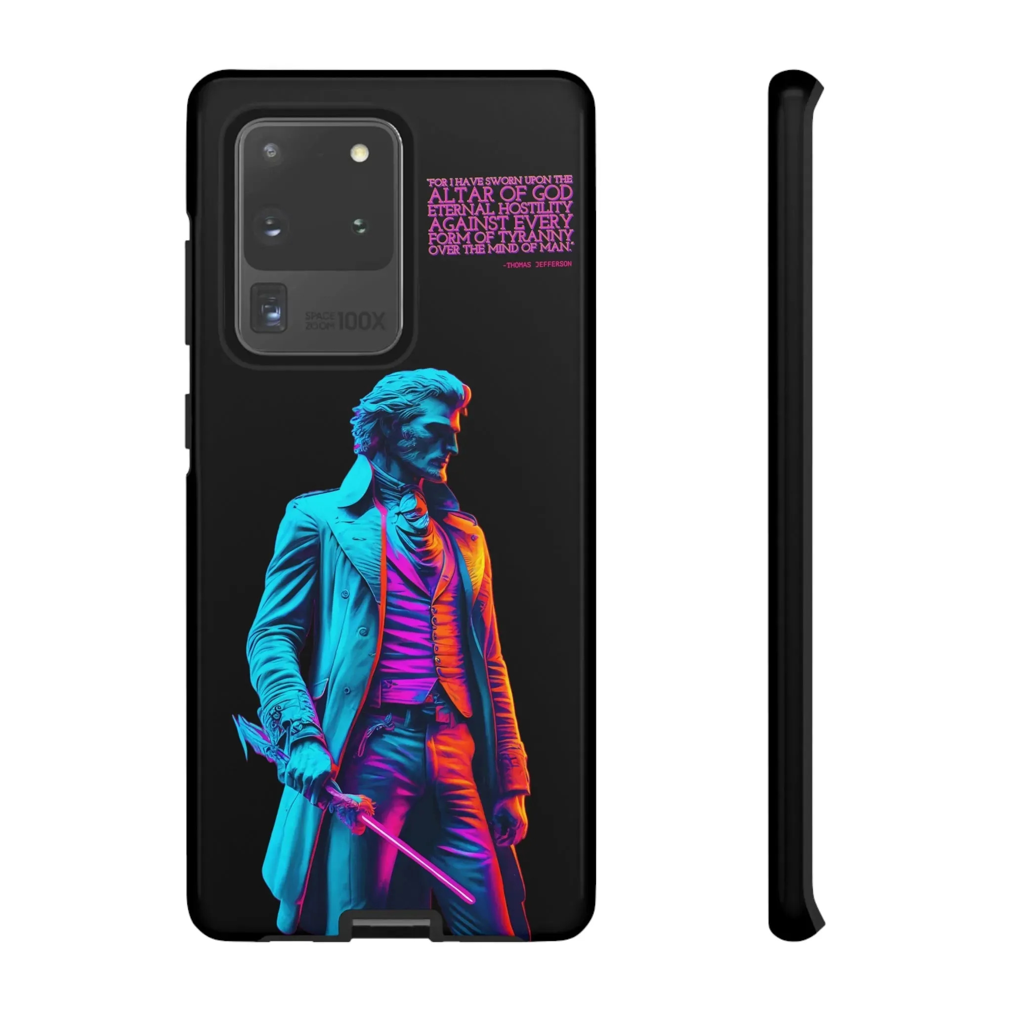 "Altar of God" Thomas Jefferson 80's Themed Phone Case