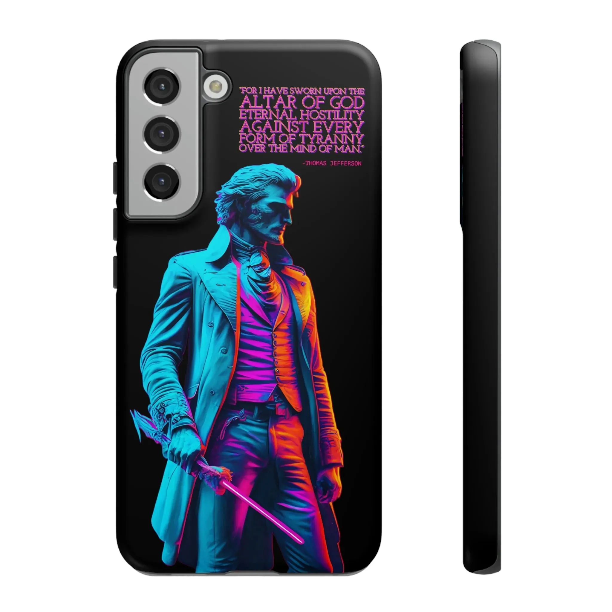 "Altar of God" Thomas Jefferson 80's Themed Phone Case